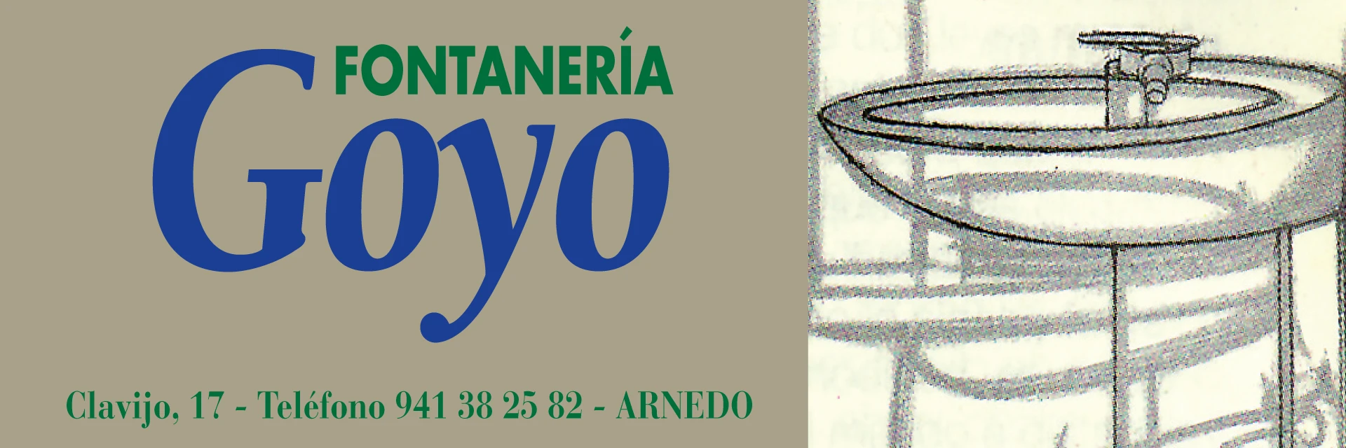 Publicidad de Fontanería Goyo