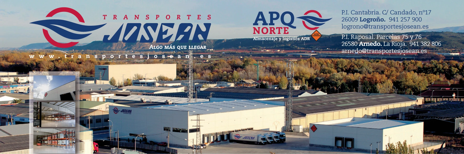 Publicidad de Transportes Josean y APQ Norte
