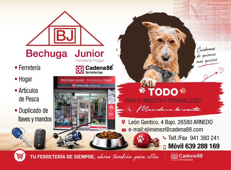 Publicidad de Bechuga Junior Ferretería y Hogar