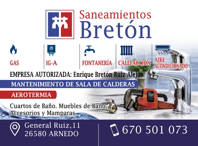 Publicidad de Saneamientos Bretón